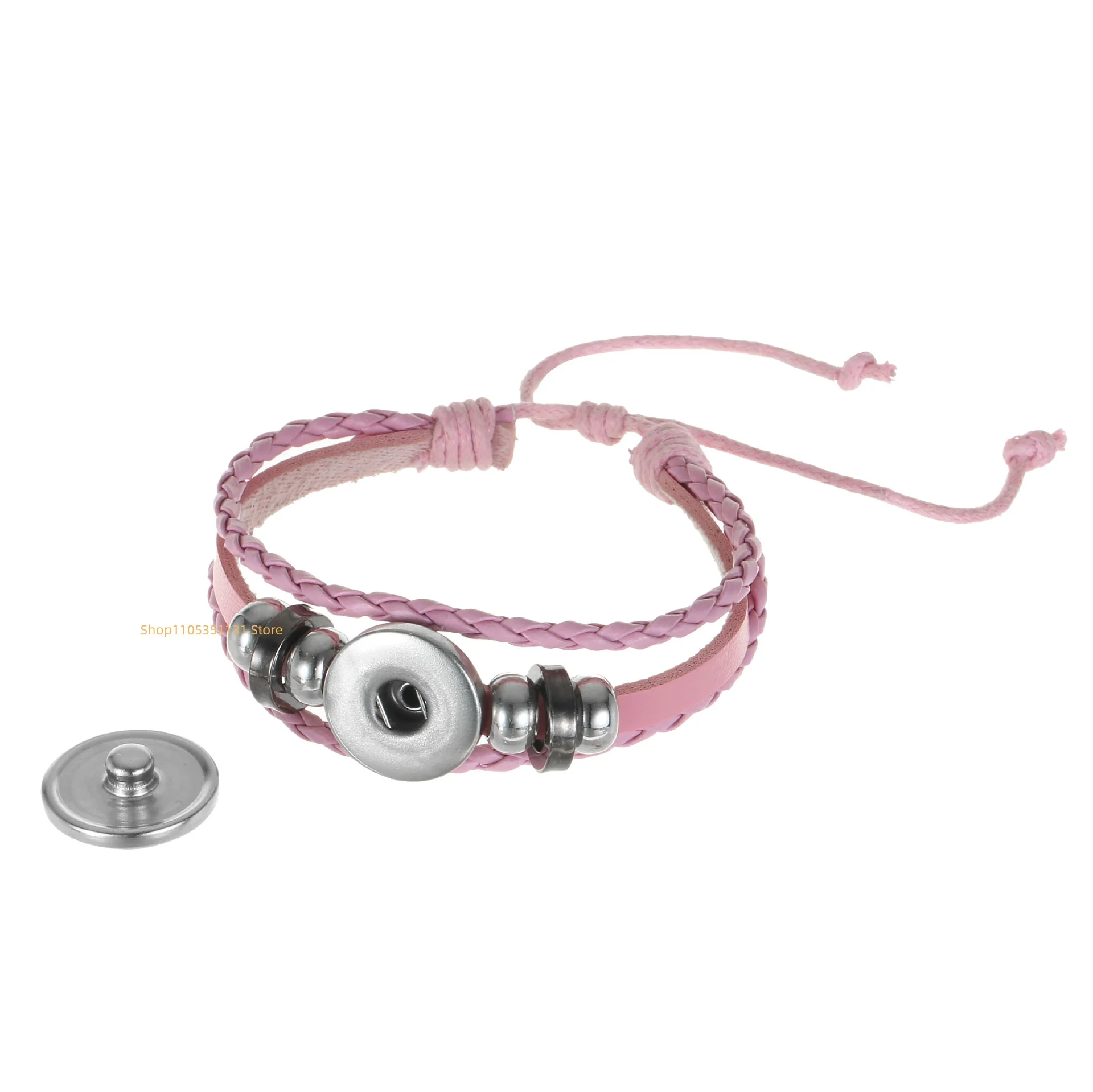 Anime-Handarmband, geflochtenes Leder, verstellbares Armband, niedliches Cosplay-Zubehör, Geburtstagsgeschenk für Kinder, Mädchen, Fans, 3 Farben – Detail 5