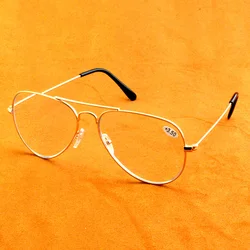 Oversized Double Bridge Frame Pilot Style Spectacles See Near N Far Progressive Multi-focus Reading Glasses +0.75 To +4