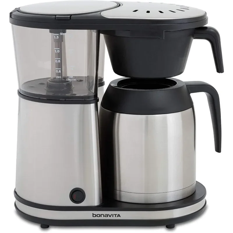 

Bonavita Connoisseur 8-Cup One-Touch Coffee Maker Featuring Hanging Filter Basket and Thermal Carafe,Stainless Steel