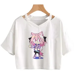 Femboy fairycore streetwear  90s crop top Woman fairycore Harajuku cyber y2k clothes t-shirts