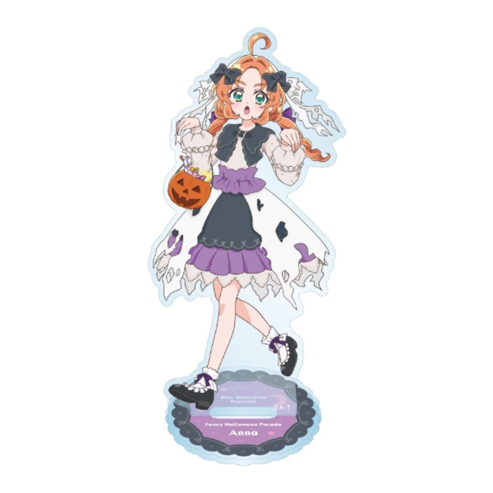 Star Detective Precure! Luluka、Mikuru、15cm Acrylic Stand Keychain Halloween Parade Theme Display Decor Holiday Gifts