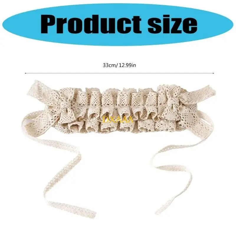 DXAA Lollipops Người Giúp Việc Cosplay Đầu Mũ Đội Đầu Ren Hoa Tóc Phụ Kiện Tóc Xù Ren Dây Đội Đầu Dành Cho Nữ Cô Gái Quà Tặng