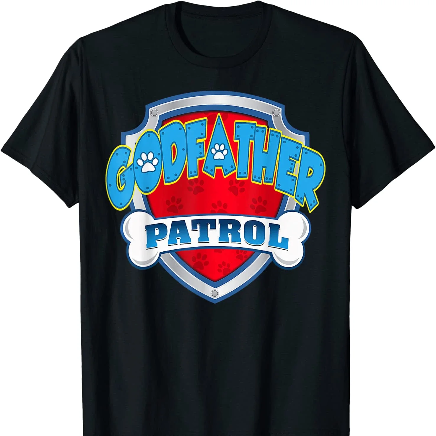 Godfather Patrol Dog Mom Dad Family Birthday Gift T-Shirt 100% Cotton O-Neck Short Sleeve Summer Casual Mens T-shirt Streetwear