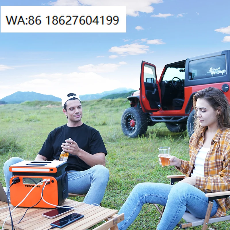 300W 204Wh Solar Power Station, 1800W Pure Sine Wave UK Plug, Outdoor Camping Emergency External Battery Supply
