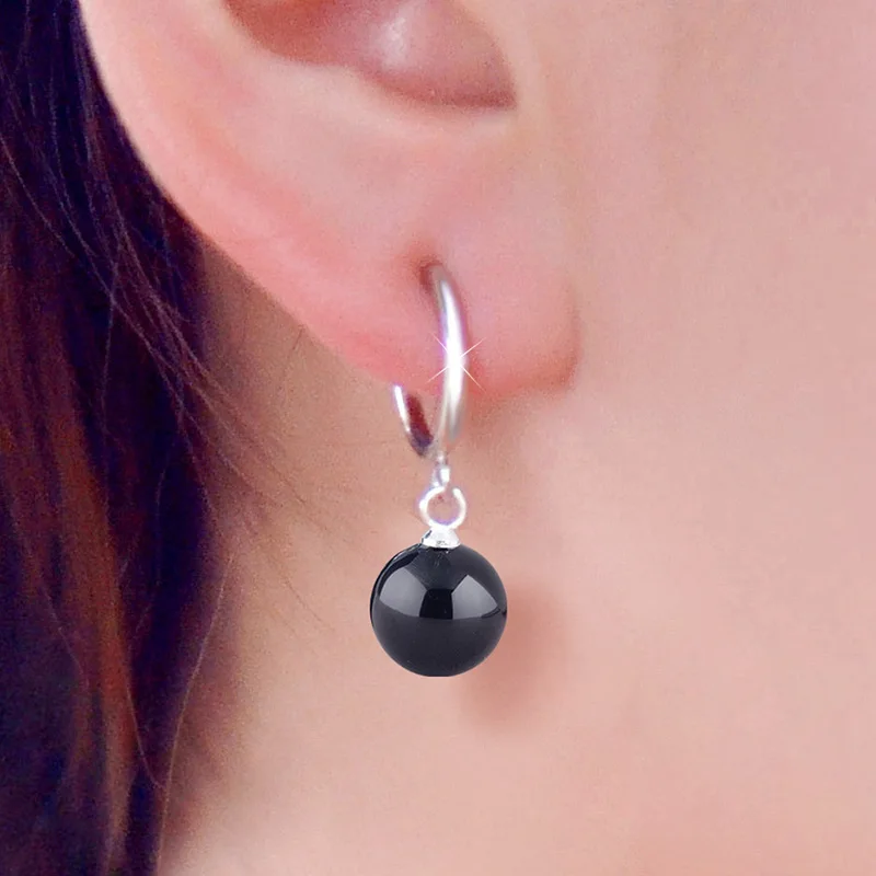 New Style Black Freshwater Pearl Ear Clips No Piercing Hidden Clip On Earrings Jewelry Accessories