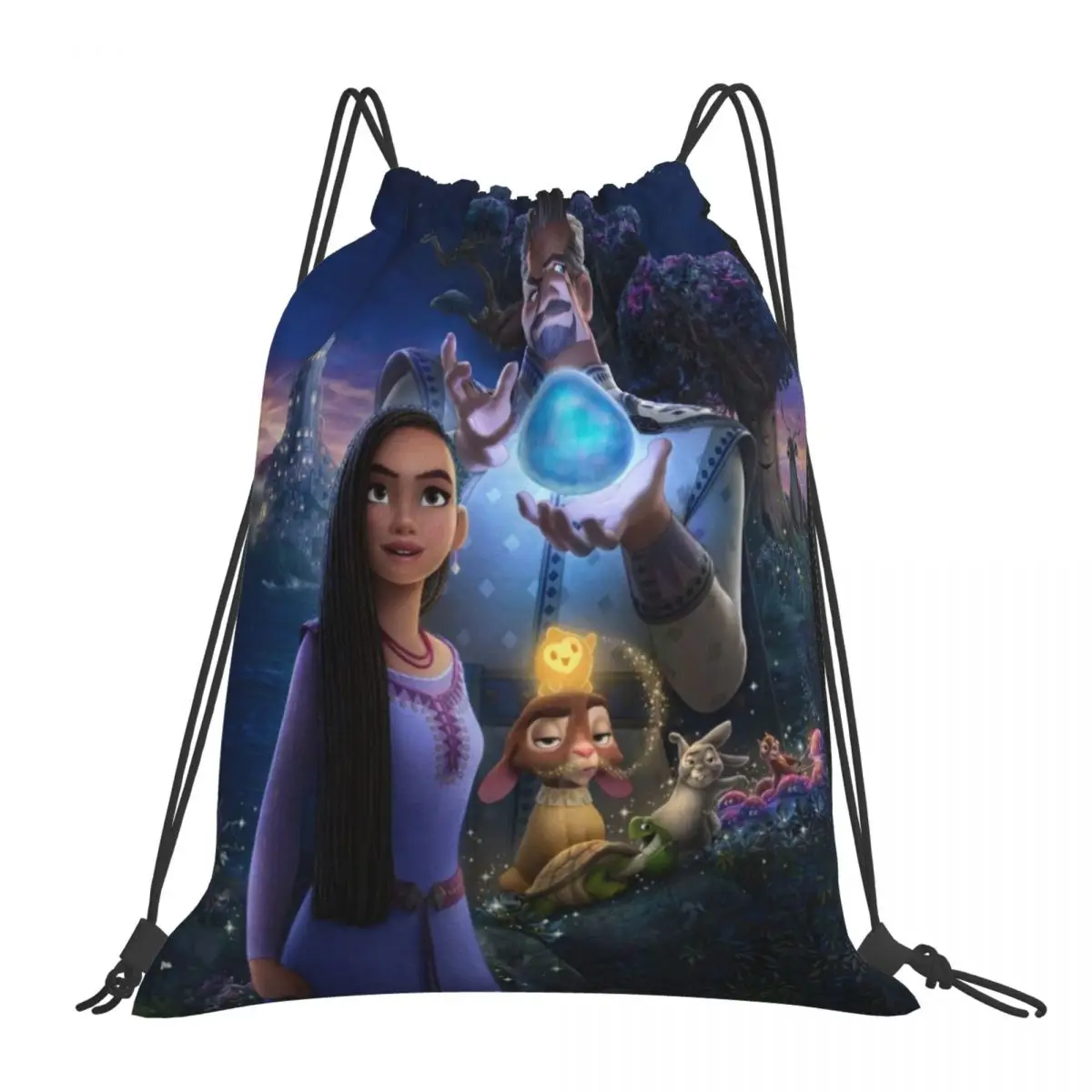 Drawstring bag Storage Portable Handbags Wish Disney Grocery Shopping Shoulder bags foldable Travel Bag