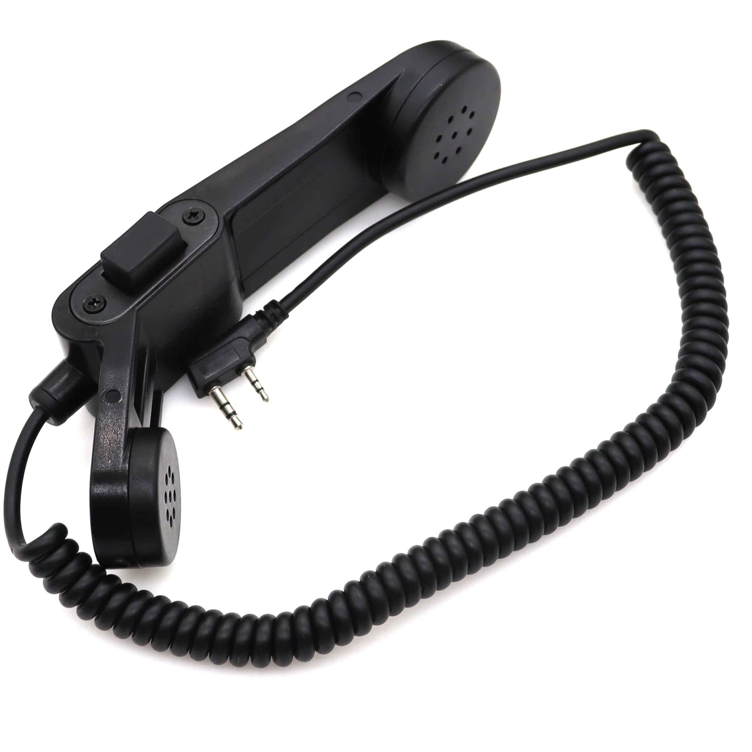 2Pin K-Type Military Army Retro Telephone Shoulder PTT Mic Microphone For Kenwood Baofeng UV-5R BF-888s Puxing TYT HYT Radio