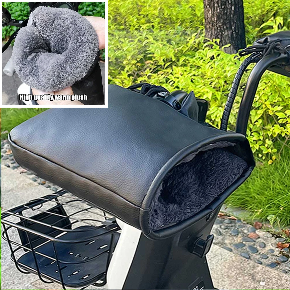 

Winter Motorcycle Handlebar Muffs Thermal Gloves Waterproof Hand Warmers for Bicycle Riding Windproof Insulated Covers