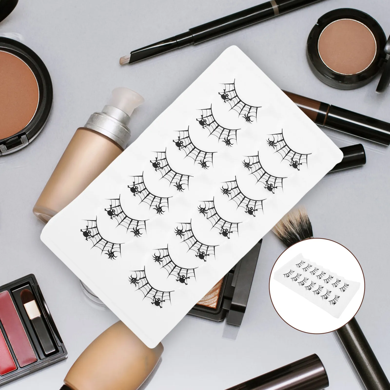 

7Pairs Festival Decoration False Eyelashes Halloween Weird Lashes for Women Costume Party Stage Performance Vivid Artificial