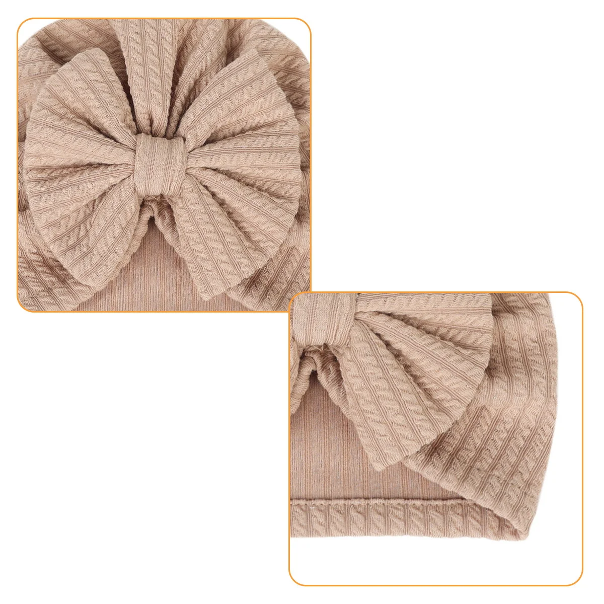 

Baby Headwear Hat Decorative Elastic Hats Winter Bowknot Adorable Fabric Kids Children Warm Long Service Life Comfortable