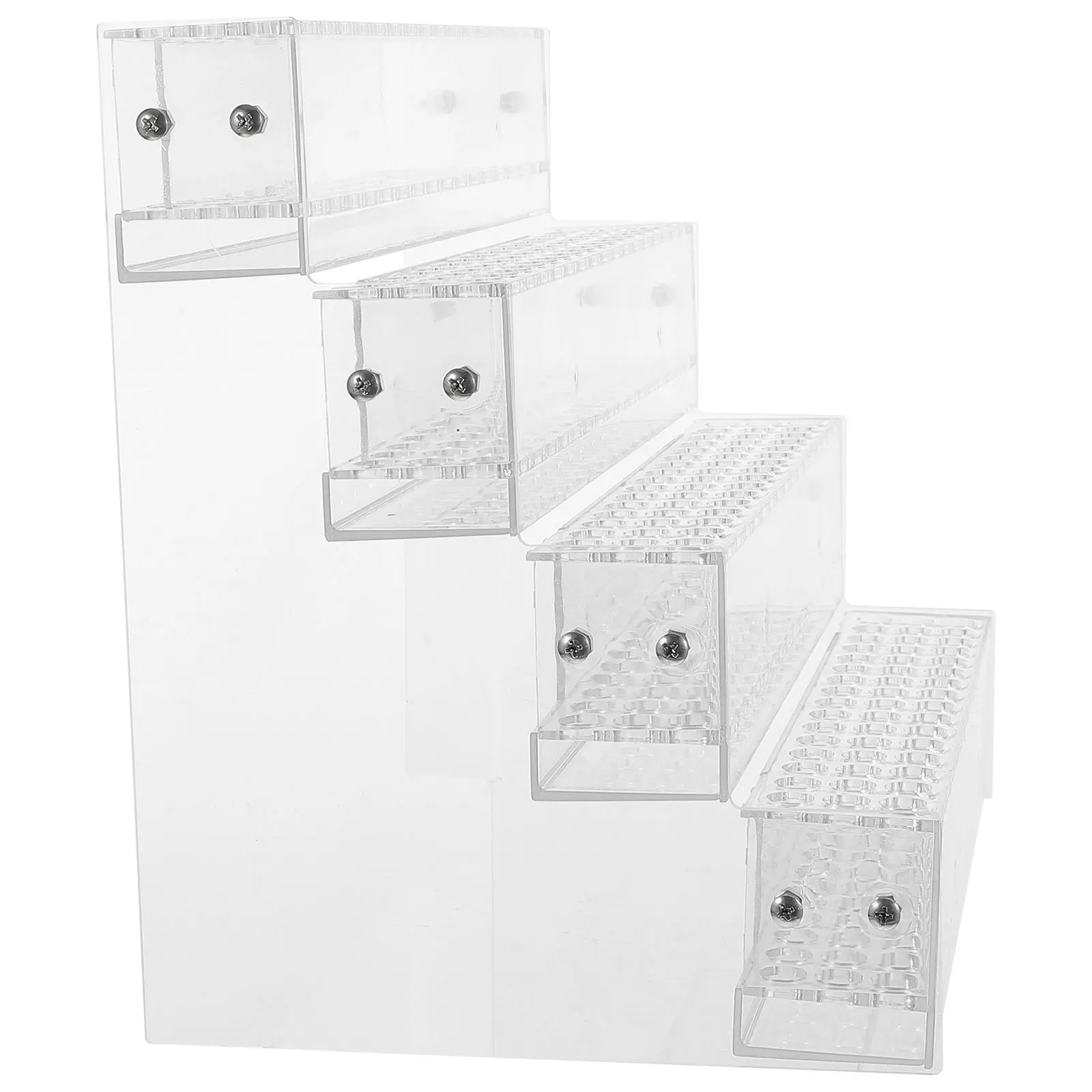 

192-Slot Acrylic Pen Holder Stable Space-Saving Pen Display Shelf for Desk Counter Organizing Writing Tools Efficiently
