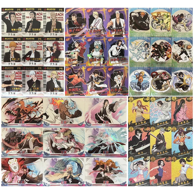 Anime Bleach SSR PR AR QR Set of Cards Inoue Orihime Kuchiki Rukia Kurosaki Ichigo Collection Card Christmas Birthday Gifts Toys