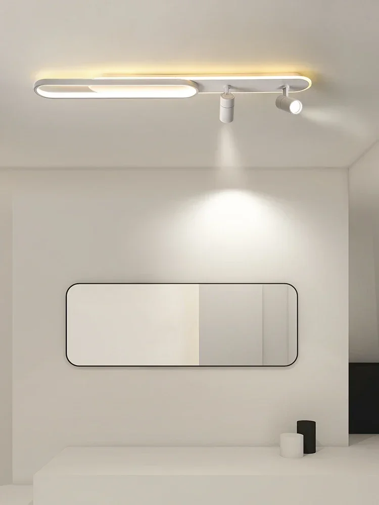 Imagem -02 - Modernas Lâmpadas de Teto Led com Holofotes Lustres Acrílicos para Sala de Estar Cozinha Corredor Interior Long Strip Lights Novo