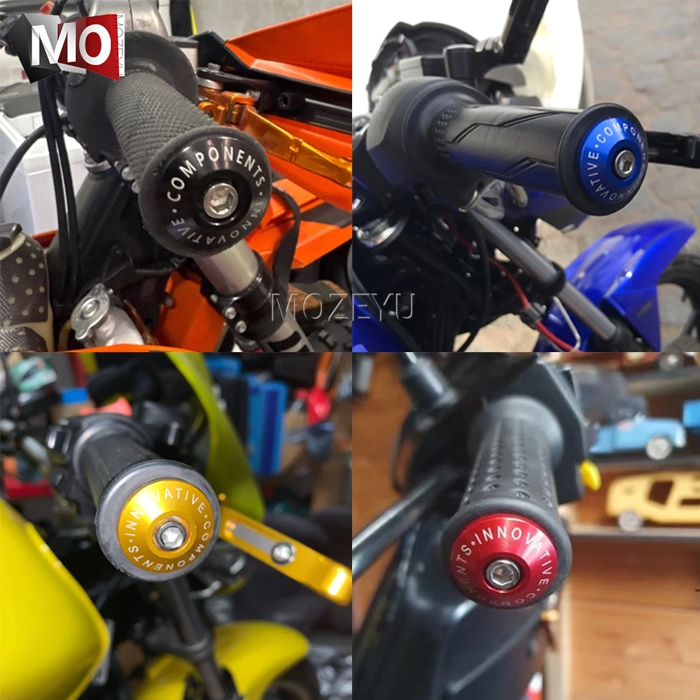 For Kawasaki ZX6R ZX-6R ZX 6R ZX7R ZX9R ZX10R ZX-10R ZX12R ZX14R ZX4R ZX4RR ZX-4R Motorcycle Handlebar Grips Handle Cap End Plug view 6