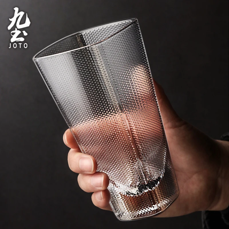 

JOTO Гладкая внутренняя часть для легкой очистки Креативная прозрачная стеклянная кружка CUPR0540