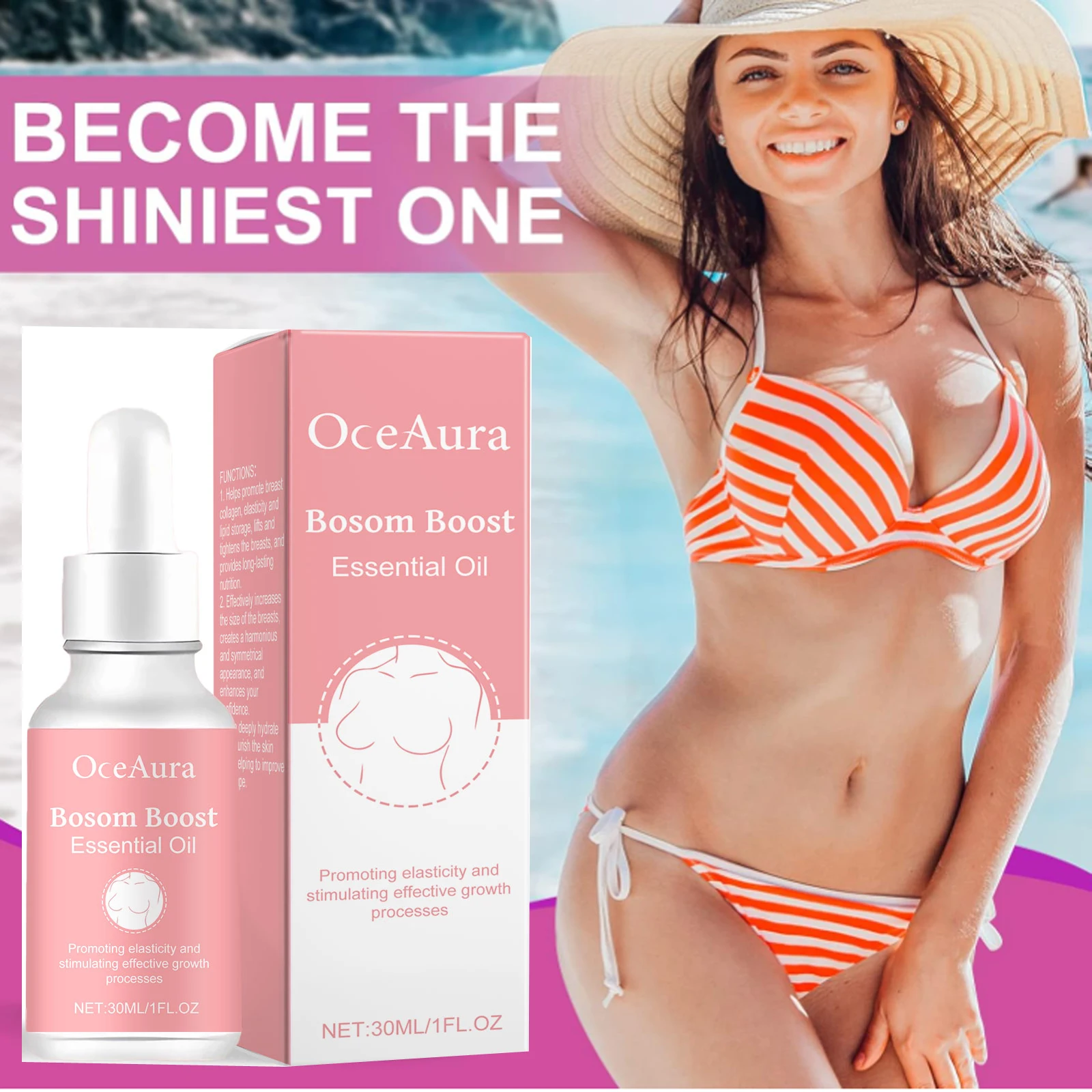

Breast Care Essential Oils To Lighten Fine Lines on The Breasts Tighten The Breasts Lift Deeply Hydrate Nourish Round Confident