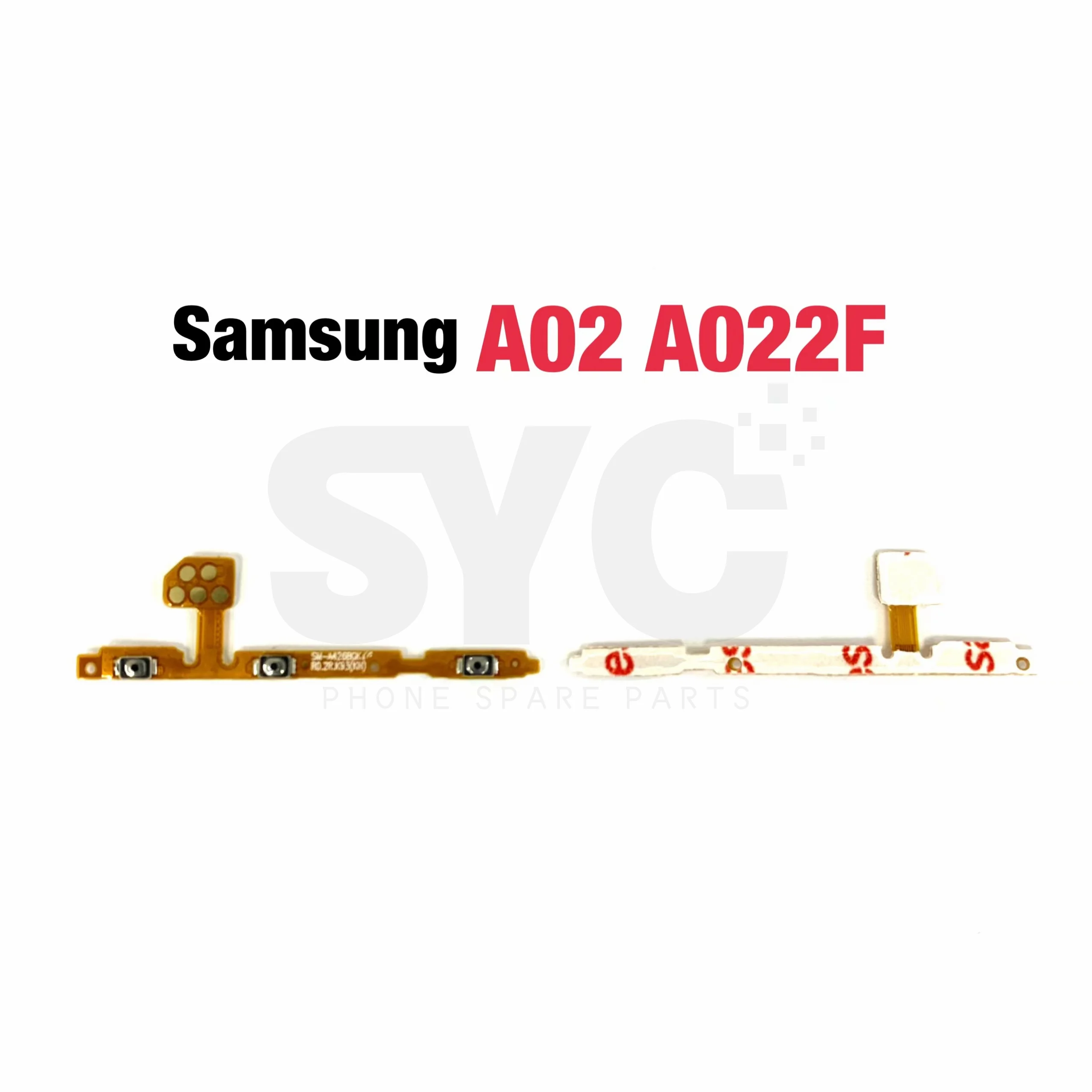 

SYC Power ON OFF Mute Switch Control Key Volume Button Flex Cable For Samsung Galaxy A02 SM-A022