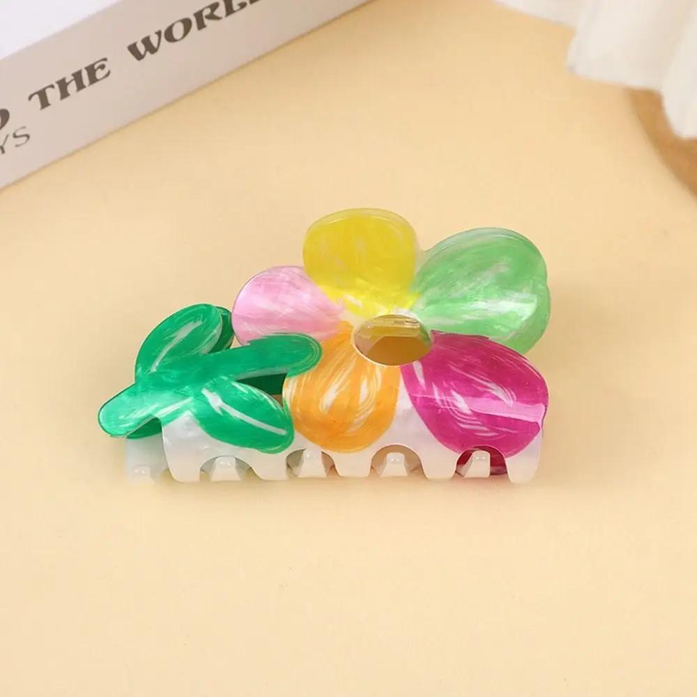 

Personalized Acrylic Flower Hair Claw Rainbow Bear Animal Hair Clip Headwear Dog Rabbit Shark Clip Girls