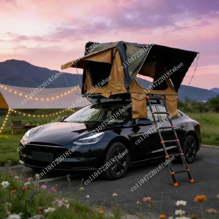 Best 12 Cm Thick Foldable Roof Top Tent Lightweight Aluminum Shell for Car Camping