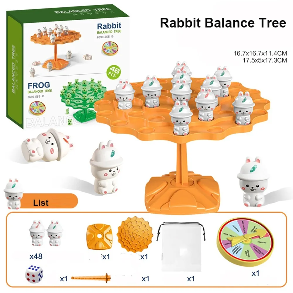Nuovo genitore- divertente rana equilibrio albero regalo educativo Montessori matematica giocattoli interazione gioco da tavolo giocattolo per