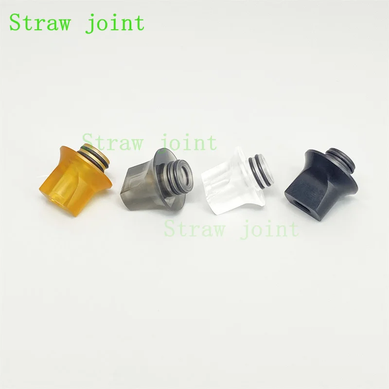 1pc 510 Flat Mouth Acrylic Straw Joint