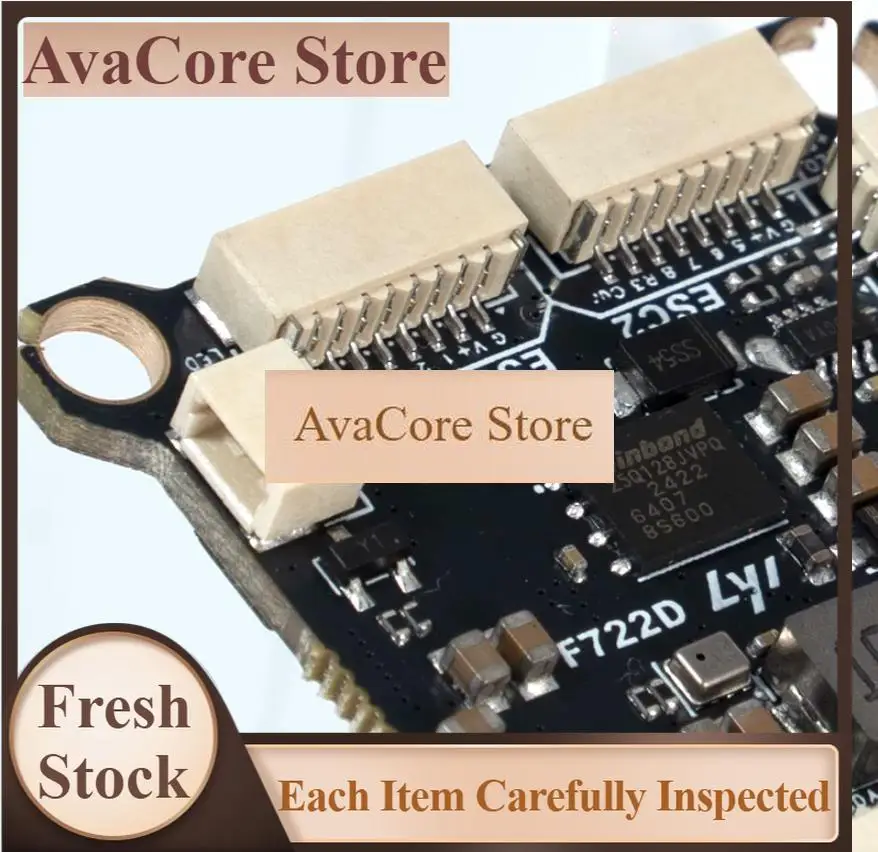 AvaCoreF722 8S 100A Stack ICM42688P F722 Flight Controller 100A 4in1 ESC 30.5X30.5mm 3-8S for FPV Drones