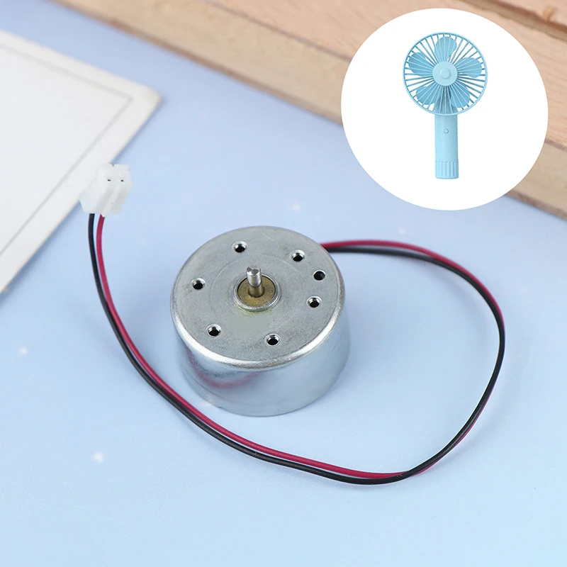 1Pc RF-300C Mini 300 Motor DC 1.5V -6V 7000RPM Micro 24.4MM Round Spindle Motor Low Current DIY Solar Power Fan Hobby Toy Model
