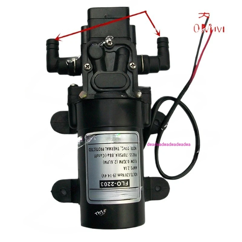 

12V Self-priming Pump Agricultural High Pressure Diaphragm DC Micro Water FL-2203-1 Sprayer Electric Water Pump