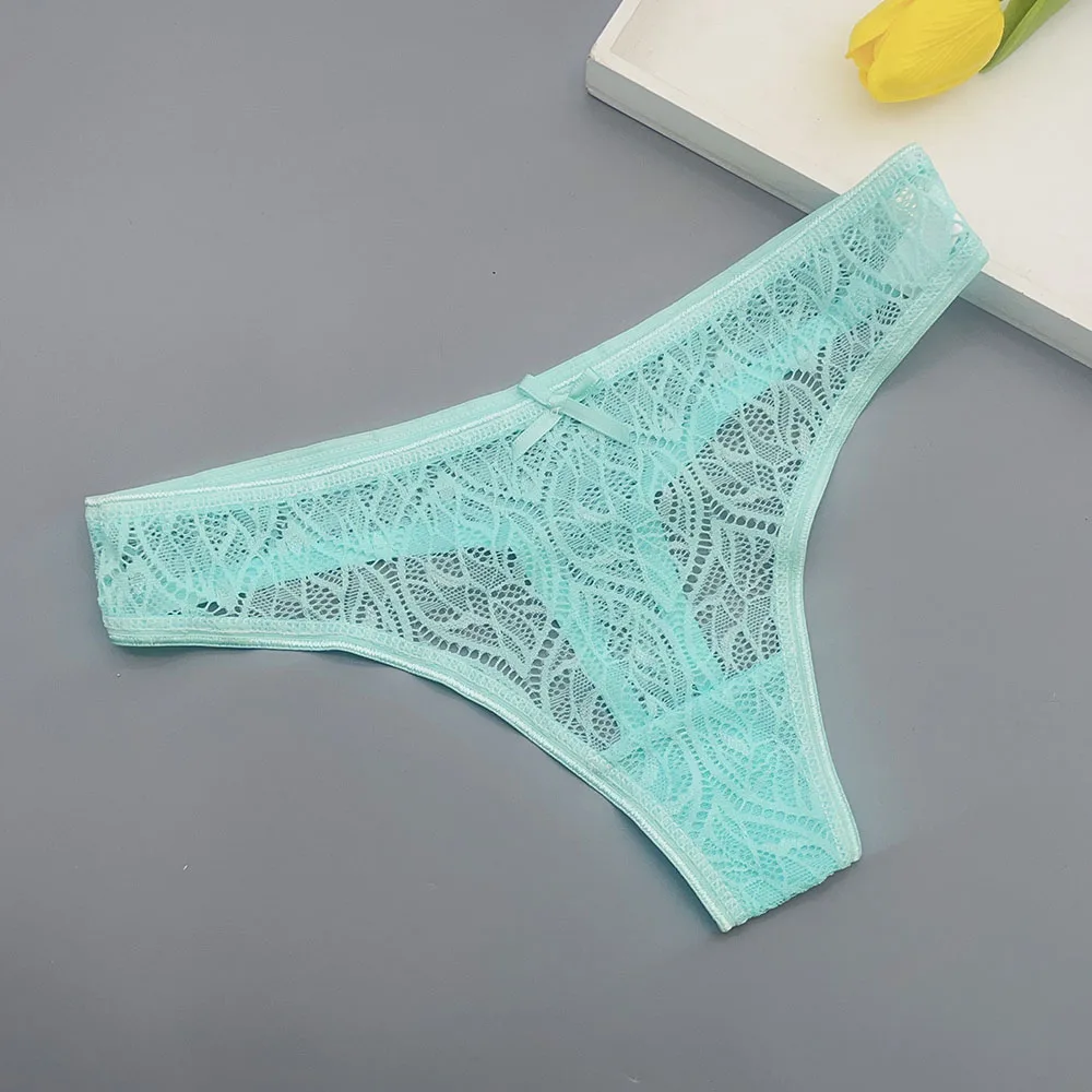 Moonflame 5 pcs/lots Lingerie Hot Sale G Strings For Women Sexy Lace Thongs Underwear image 5