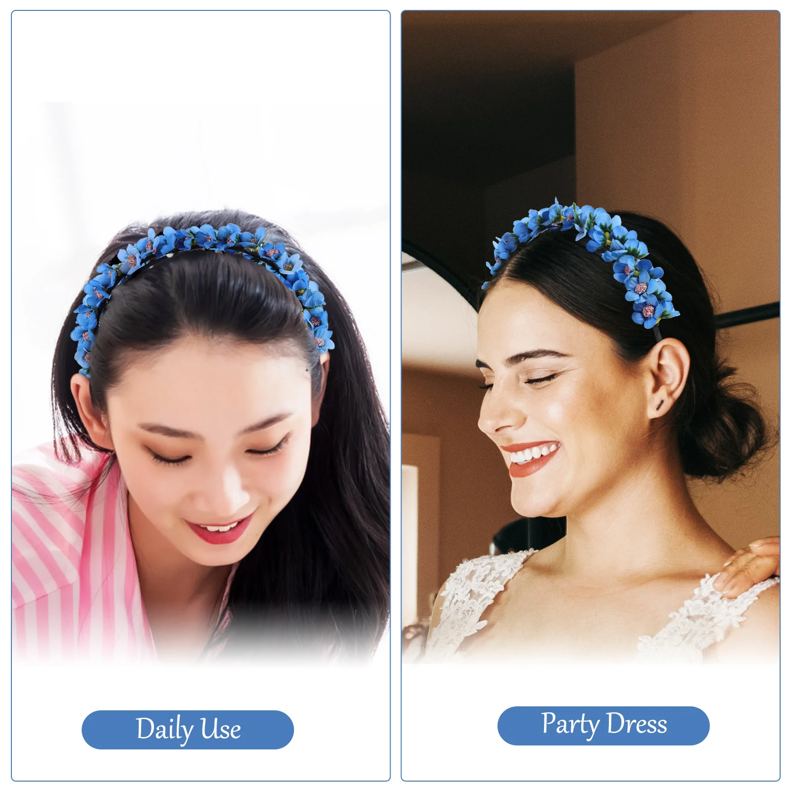 

Bridal Flower Headband Bride Elegant Headbands for Women Beach Wedding Headpiece
