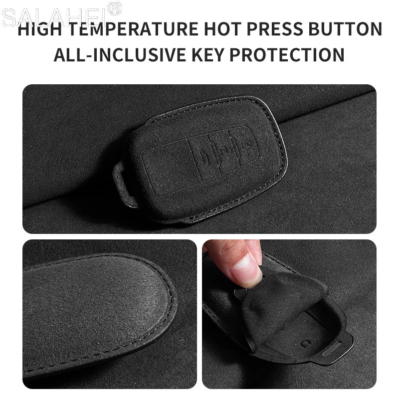 Suede Leather Car Smart Key Case Cover Shell For Toyota Prius Camry 70 Corolla C-HR CHR RAV4 Prado 150 Highlander Accessories