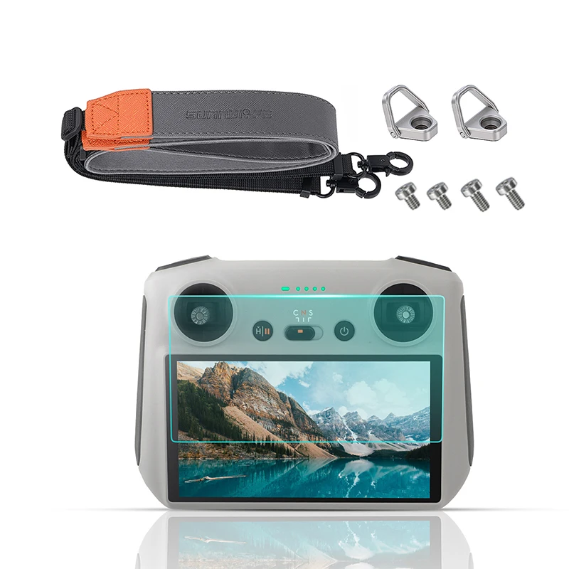 Displayschutzfolie aus gehärtetem Glas für DJI Mini 5 Pro, Fernbedienung, kratzfeste Bildschirmfolie, Umhängeband für DJI RC 2