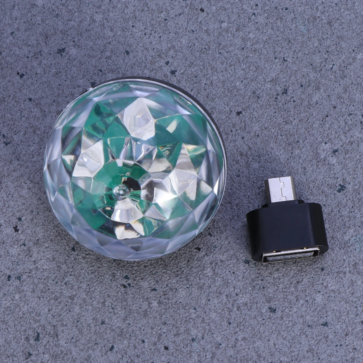 

Compact Sound Activated Disco Light USB Powered Rotating Ball for Dj Stage Ktv Nightclub Use Black Disco Lights