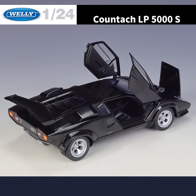 WELLY 1:24 Lamborghini LP5000S Countach Alloy Car Diecasts & Toy Vehicles Car Model Miniature Scale Model Car For Children