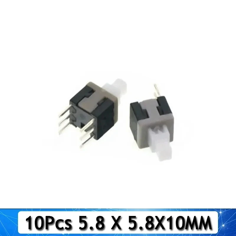 10PCS/LOT 5.8x5.8 7x7 8x8 8.5x8.5mm Self Locking / UNlock Push Tactile Power Micro Switch 6 Pin Button Switches