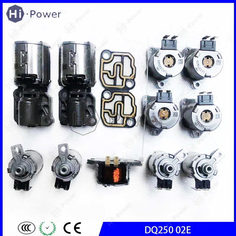 

DQ250 02E DSG 6-Sp Auto Transmission Valve Body Solenoid 02E325025AJ 02E927770AL For Audi A3 Q3 TT VW Touran Golf Car gearob Kit
