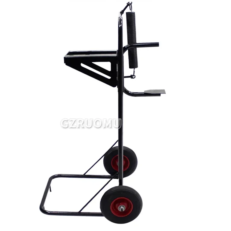 Agricultural Drilling Pit Frame Hand Push Single Wheel Ground Drill Frame Double Wheel Small Planter With Shelf Gasoline Engine