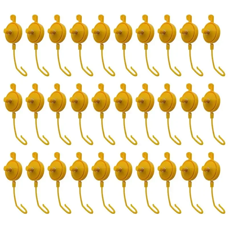 Adjustable Plant Yoyo Grow Hanger With Stopper, Indoor Plant Support Yo-Yo(Pack Of 30)