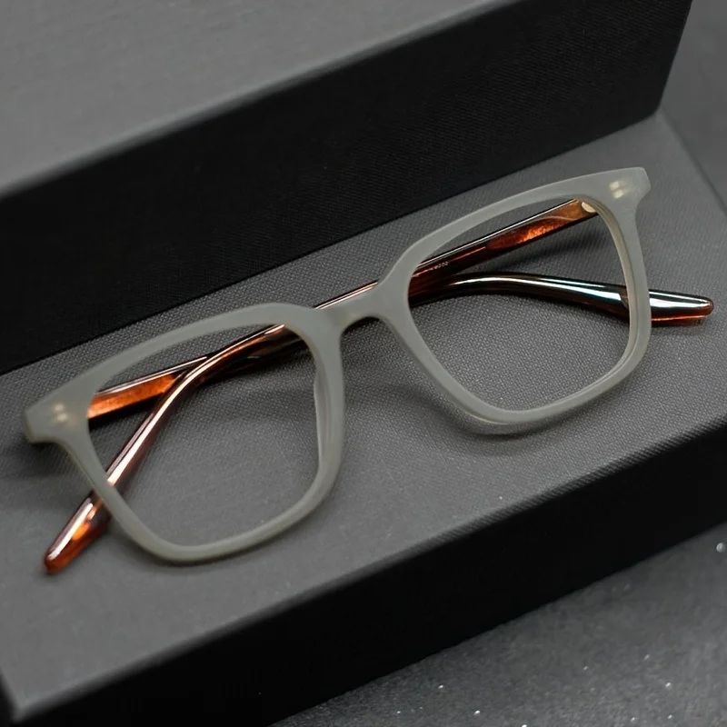 1pc Square Glasses Frame Unisex Lightweight Eyeglasses with Clear Lenses Frame for Women Men Eyewear image 2
