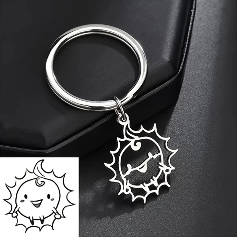 Custom Children's Graffiti Keychain Personalized Hand Draw Keychians Logo Picture Key Ring Stainless Steel Jewelry Kids Gift