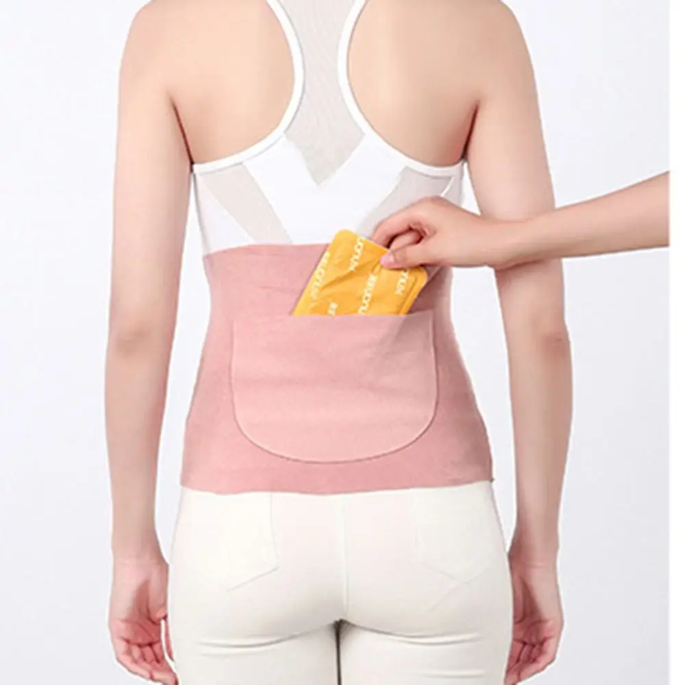 Warm Thermal Waist Support Belt High Elastic Traceless Lower Waist Support Belt Secure Fit Thin Fleece Waist Warmer