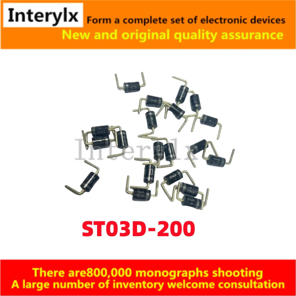 10Pcs VHEST03D200-1 ST03D-200  Diode T3D ** ST03D Color Ring Repair P anasonic Plasma Power Supply LCD TV Failure Power Board