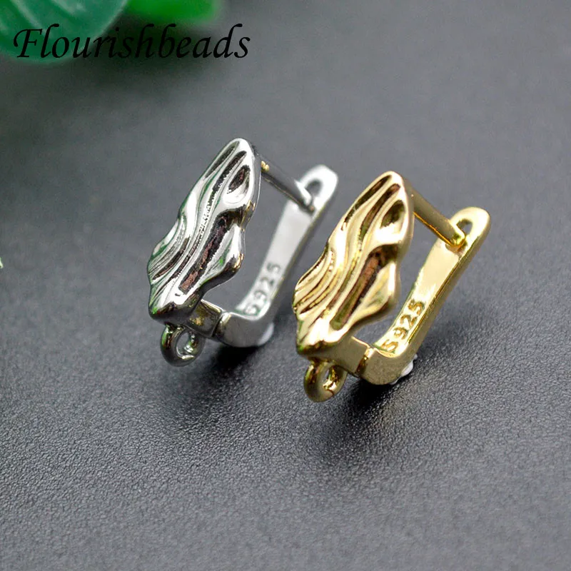 

Hot Selling 30pcs Nickle Free Gold Silver Color Earring Hooks Stud DIY Jewelry Making Supplies