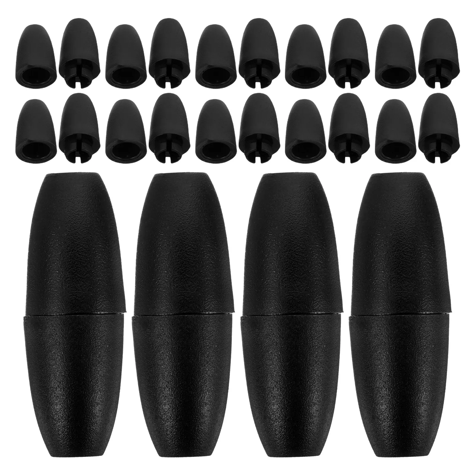 

100Pcs Plastic Breakaway Clasps Safety Barrel Connectors Black for Necklace Bracelet Jewelry Making Lanyard Clips