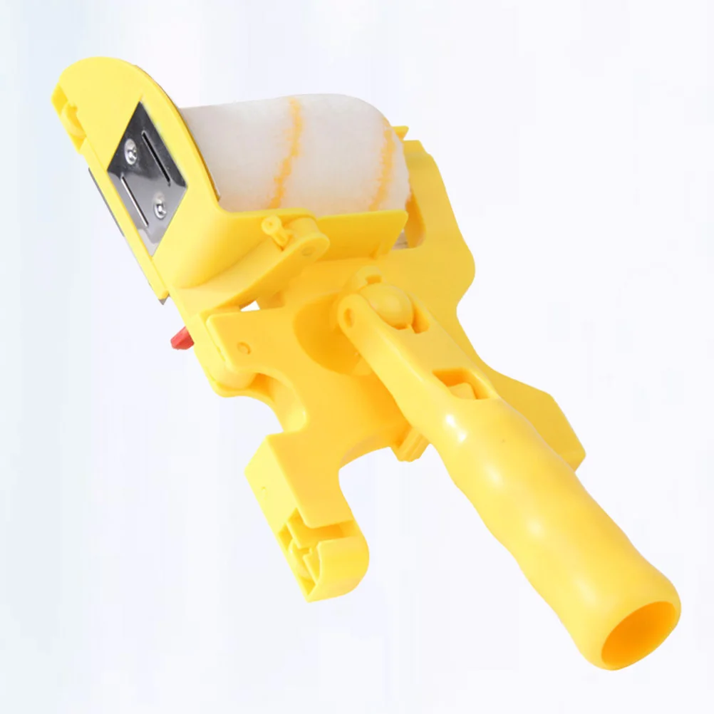 

Paint Roller Brush Yellow Foldable Bracket Small Handle Easy to Use Professional Beginner Friendly Tool Practical Roller Brush