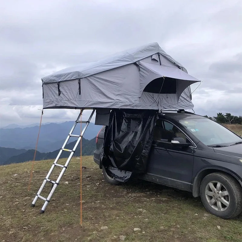 

High Quality 140x310x130CM Outdoor Soft Top Roof Tent for Fleet Group Camping Waterproof -violet Car Rooftop Tent