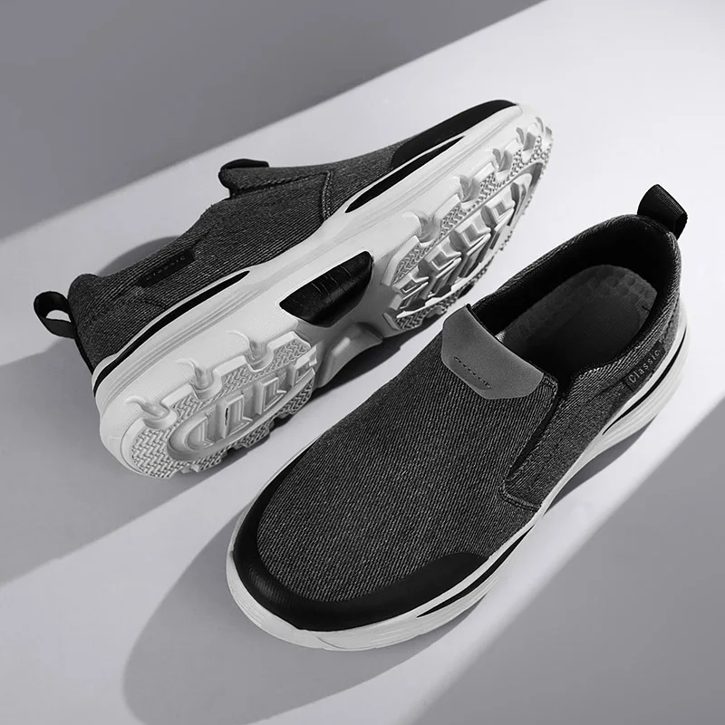 Zapatos planos de lona versátiles informales para hombre, zapatillas cómodas clásicas, mocasines transpirables para hombre, zapatos de ocio para