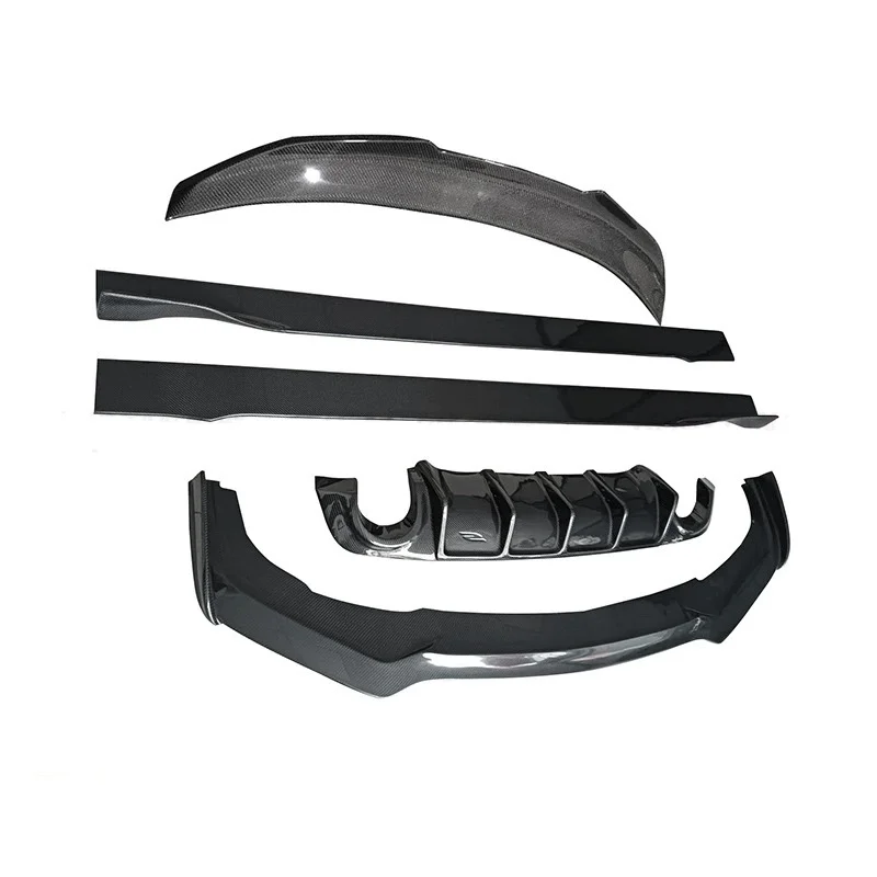 

Carbon Fiber Car kit for Infiniti Q50 2014 convert front rear lip side skirt tail wing auto accessories