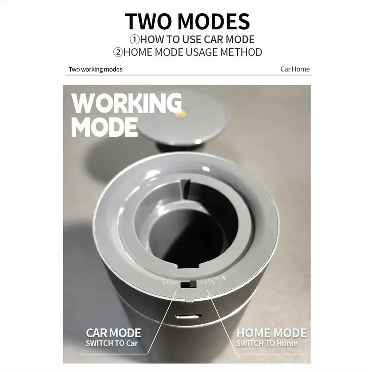 

Smart Car Aroma Diffuser Auto Stop with Engine Quick Deodorizer Dual Mode for Home Vehicle Long Lasting Fragrance