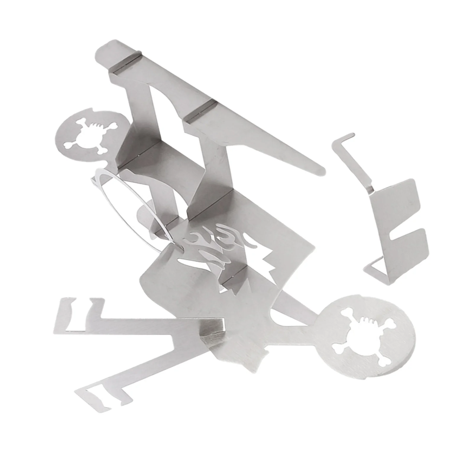 

1Pcs Portable Chicken Grill Rack Stainless Steel Motorbike Turkey Roaster Stand Bbq Rack Outdoor Barbecue Parties